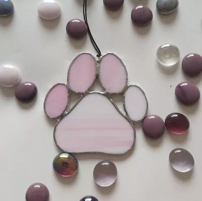 Buy Paw Stained Glass Suncatcher Great Gift 🎁  • 13£