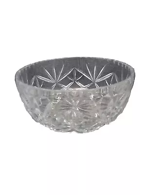 Buy Vintage Cut Crystal Glass Patterned Bowl Dish, Tableware, Serving, VGC. • 14.99£