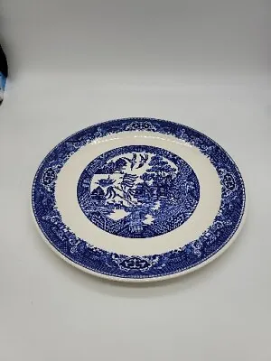 Buy Willow Ware By Royal China BLUE WILLOW 12  Serving Platter, White W/ Blue Design • 7.49£