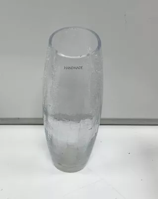 Buy Hand Made Crackle Glass Vase • 12£