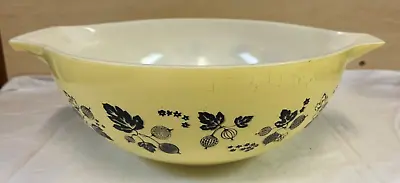 Buy Vintage Pyrex Yellow Mixing Bowl With Goosebery Pattern • 25£