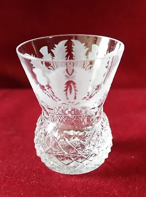 Buy Edinburgh Crystal Thistle Pattern - Large Tot / Shot Glass • 30£