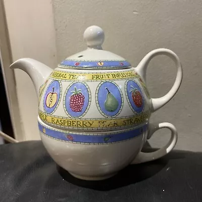 Buy Vintage Arthur Wood & Sons Teapot Coffee Tea Pot Cup Lid Trio Set • 8£