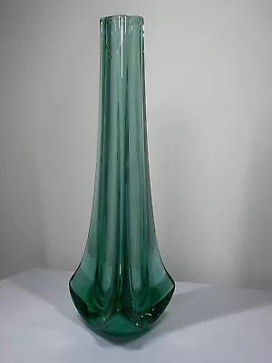 Buy Whitefriars Tri Corn Vase 9570 In Aqua • 30£