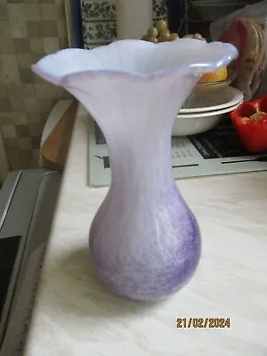 Buy Alum Bay Studio Isle Of Wight Art Glass Purple Vase • 5.60£