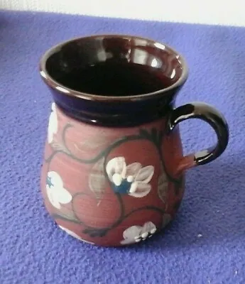 Buy Gwili Pottery Carmarthen Mug , Flowering Plant Design,, • 20£