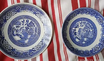 Buy 2 Willow Pattern Saucers • 2.99£