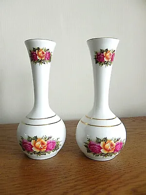 Buy Pair Of Fenton Bone China Bud Vases • 4.99£