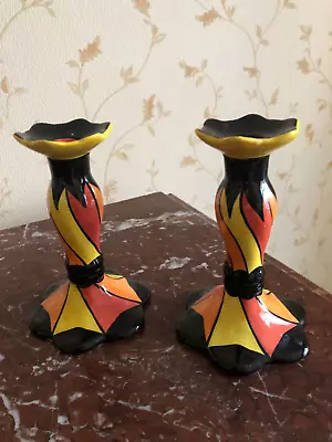 Buy Lorna Bailey Pair Of Chetwynd Candlesticks / Holders, Early Issue • 120£