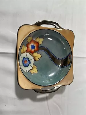 Buy Vintage Noritake Hand Painted Luster Bowl 4-1/2  Stylized Flowers • 14.26£