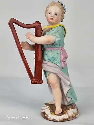 Buy Meissen Girl Playing Harp (Orchestra Series) • 500£