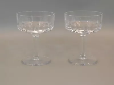 Buy Two Wedgwood Dimpled Glass Sundae Dishes. • 9.99£