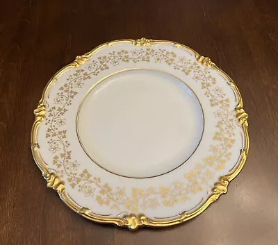 Buy Royal Cauldon England “Consort” Elegant Gold Scalloped Dinner Plate Bone China • 24.06£