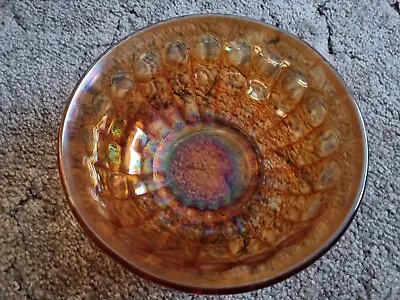 Buy Vintage Salad Fruit Bowl Glass Bronzy With Rainbow Colours 7  Wide X 3  High  • 5£