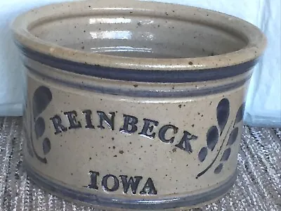 Buy Grey And Blue Stoneware Crock Bowl Reinbeck Iowa 1990  • 19.20£