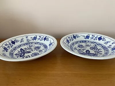 Buy Vintage England Staffordshire Tableware Blue And White Bowls Set Of 2 • 10£