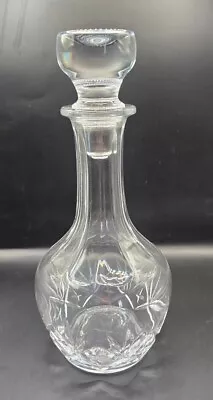 Buy Vintage Small Crystal Glass Decanter Diamond Cut Hobnail Design Wine Carafe • 14.99£