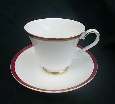 Buy Minton. SATURN. Red.  Teacup And Saucer • 12.50£