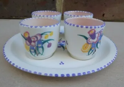 Buy POOLE POTTERY 4 Egg Cup Set • 12.99£