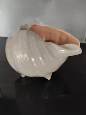 Buy Small Poole Pottery Twintone Conch Shell Peach Bloom & Seagull Grey • 17.99£