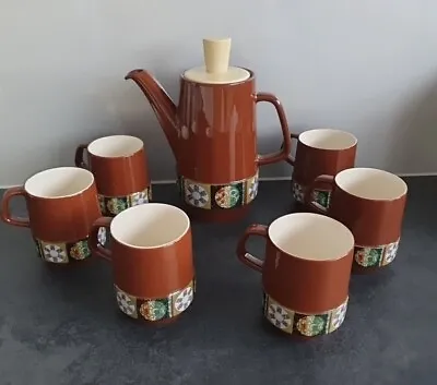 Buy Carlton Ware Coffee Set - Decorated In The Tapestry Pattern. • 19£