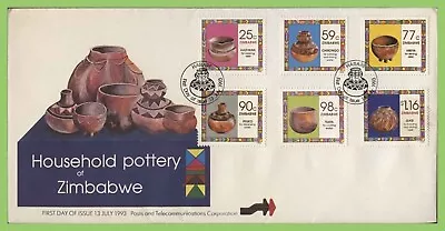 Buy Zimbabwe 1993 Household Pottery Set On First Day Cover • 2£