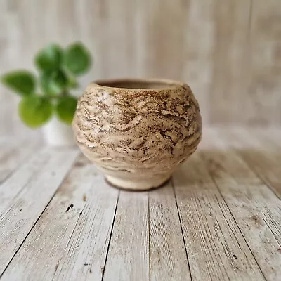 Buy Lovely Cornish Made Local Artist Small Pot Studio Art Pottery Plant Pot Bowl • 9.99£