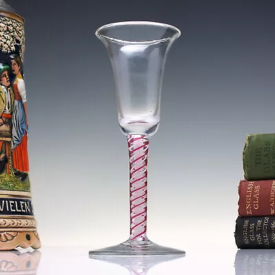 Buy 18th Century Dutch Colour Twist Wine Glass C1760 • 6.50£