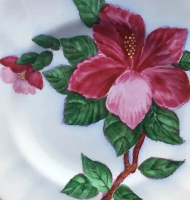 Buy Vintage Tuscan China Tea Trio, Teacup, Saucer & Tea Plate   Red Hibiscus   🌺 • 16.95£