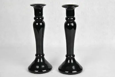 Buy Diamond Glass Ware Co Candle Holder Candlestick  Black Amethyst (JL1122BS013WH3) • 62.37£