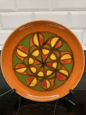 Buy Vintage Poole Pottery Delphis Pattern Plate By Wendy Smith 8inch Shape 3 C1970s • 20£
