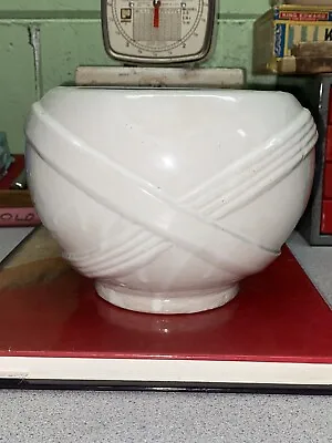 Buy Zanesville Stoneware Co. Pottery Unmarked White Jardiniere Shape #333 Exc Cond • 52.75£