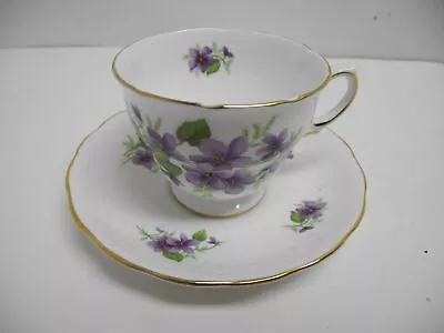 Buy Royal Vale Pansy Pansies Bone China Cup & Saucer Made In England • 15.30£