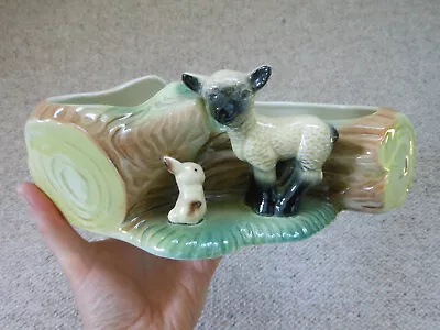 Buy Hornsea Pottery Vase With Lamb And Bunny Rabbit Number 106 • 19.99£
