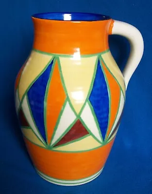 Buy Clarice Cliff Lotus Jug Geometric Abstract Newport Reproduction? • 350£