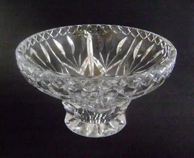 Buy Large Vintage Lead Crystal Cut Glass Fruit Bowl  23 Cm Wide: Heavy • 15£