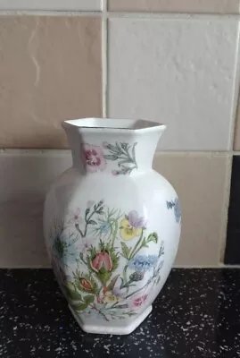 Buy Aynsley WILD TUDOR Chelford Flower Vase Approx 13cms England Fine Bone China • 6.99£