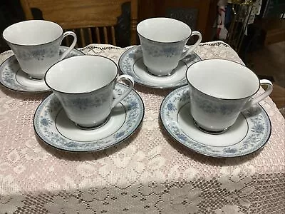 Buy Noritake Contemporary BLUE HILL 5 Tea/ Coffee Cup & Saucer Sets Fine China EUC • 18.97£