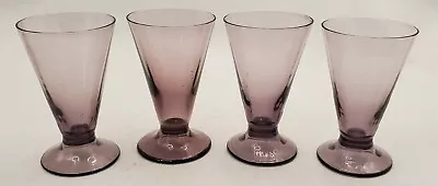 Buy VTG Purple Amethyst Depression Glass 3  Footed Juice Dessert Shot Glasses (4)  • 32.16£
