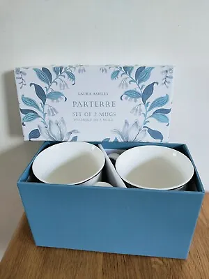 Buy Laura Ashley Pair Of Parterre Footed Mugs Fine China New In Box  • 50£