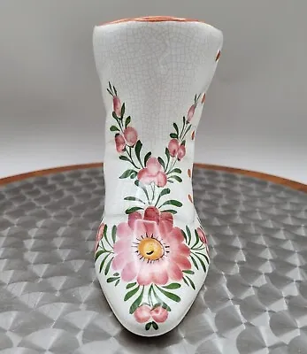 Buy Bassano Italy Ceramic Victorian Boot Shoe Hand Painted Flowers Vintage  • 11.53£