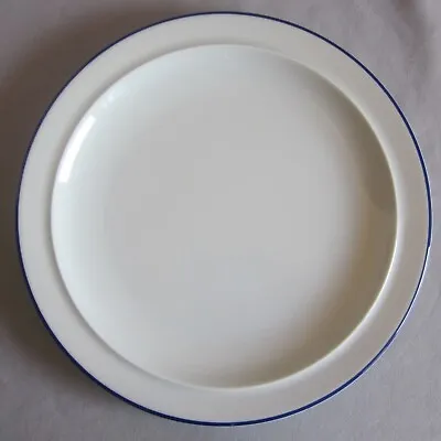 Buy Dinner Plate Thomas China Fjord Pattern White W/ Blue Trim Used 10  • 11.87£