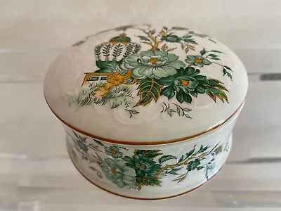 Buy Vintage Crown Staffordshire 'Kowloon' Pattern - Round Bone China Lidded Box • 8£