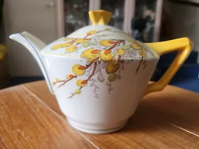 Buy Vintage Crown Ducal Art Deco Style Teapot With Pussy Willow Design.  • 19.99£