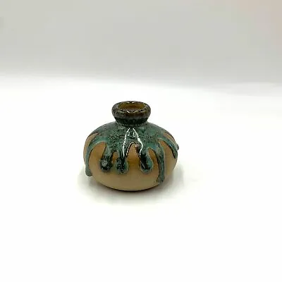 Buy Stoneware Small Vase With Glaze Drip 2.5  • 7.69£