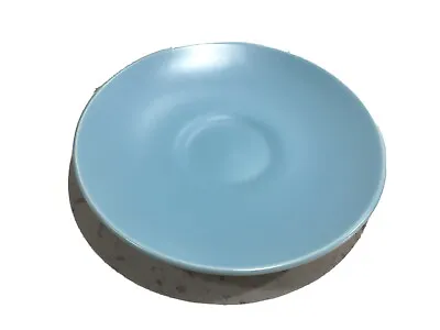 Buy Poole Pottery Sky Blue And Dove Grey Twintone Saucer C 1960 • 4£