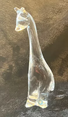 Buy Vintage Clear Art Glass Hand Blown Giraffe Figurine 6 3/8  Made In Sweden • 24.01£