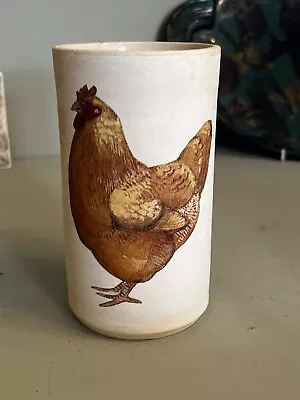 Buy Vintage Studio Pottery Cockerel Chicken Pot Collectors Farmhouse Kitchen  • 12.99£