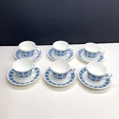 Buy 6 X Royal Tuscan Charade Fine Bone China Teacup & Saucer Plate Set Tea Set • 39.99£
