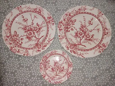 Buy Vintage Set Of 3 Alfred Meakin  Medway  Plates • 16.60£